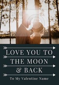 Tap to view Love You to the Moon and Back Photo Card
