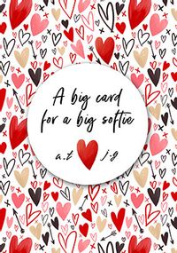 Tap to view Big Card Big Softie Giant Valentine's Card
