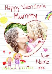 Tap to view Happy Valentines Mummy Girls Photo Card