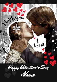 Tap to view Leia & Han Valentine's Day Card - Star Wars