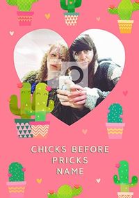Tap to view Chicks Before Pricks Photo Card