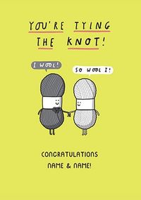 Tap to view Tying The Knot Personalised Card