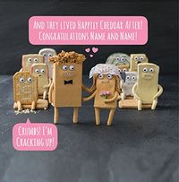 Tap to view Happily Cheddar After! Cheesy Wedding Card