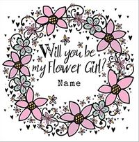 Tap to view Rhapsody - Flower Girl Wedding Card