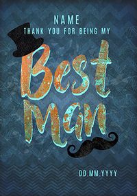 Tap to view Suit Up Best Man Thank You Wedding Card