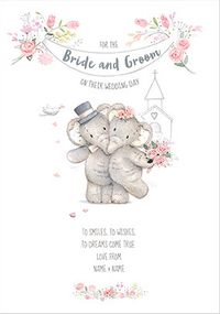 Tap to view Bride and Groom Wedding Day Personalised Card