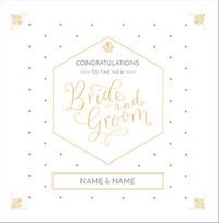 Tap to view Congrats to the Bride & Groom Personalised Wedding Card