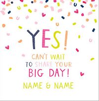 Tap to view Yes to the Big Day RSVP Wedding Card
