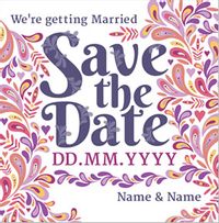 Tap to view Folklore - Save the Date Card Getting Married