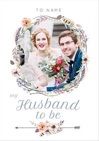 Tap to view Husband To Be Photo Wedding Card