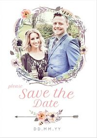 Tap to view Save The Date Boho Photo Card
