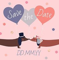 Tap to view Save The Date - Love You Sausage Personalised Wedding Card