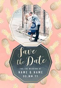 Tap to view Save The Date - Pineapple Photo Card