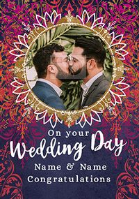 Tap to view On your Wedding Day photo Card